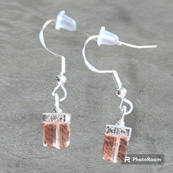 925 Silver & Austrian Crystal Earrings - Picture 3 of 4